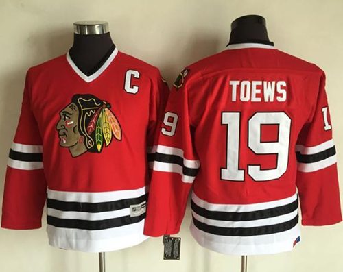 Blackhawks #19 Jonathan Toews Red CCM Throwback Stitched Youth NHL Jersey Blackhawks #19 Jonathan Toews Red CCM Throwback Stitched Youth NHL Jersey