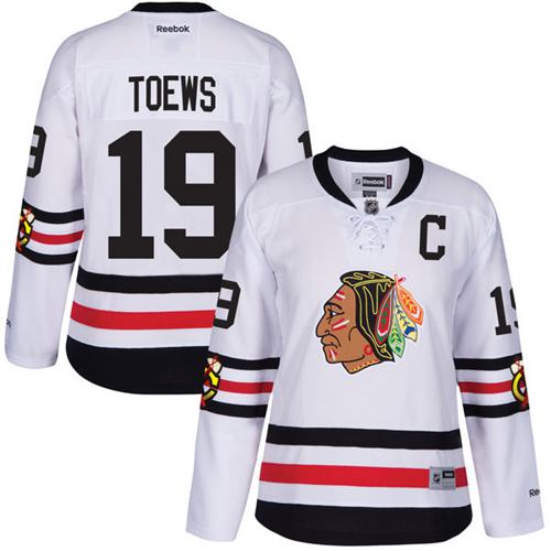 Blackhawks #19 Jonathan Toews White 2017 Winter Classic Women's Stitched NHL Jersey Blackhawks #19 Jonathan Toews White 2017 Winter Classic Women's Stitched NHL Jersey
