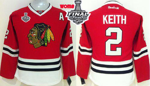 Blackhawks #2 Duncan Keith Red Home Women's 2015 Stanley Cup Stitched NHL Jersey Blackhawks #2 Duncan Keith Red Home Women's 2015 Stanley Cup Stitched NHL Jersey