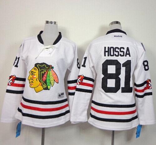 Blackhawks #81 Marian Hossa White 2015 Winter Classic Women's Stitched NHL Jersey Blackhawks #81 Marian Hossa White 2015 Winter Classic Women's Stitched NHL Jersey