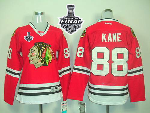 Blackhawks #88 Patrick Kane Red Women's Home 2015 Stanley Cup Stitched NHL Jersey Blackhawks #88 Patrick Kane Red Women's Home 2015 Stanley Cup Stitched NHL Jersey