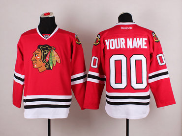 Blackhawks Red 2014 Stadium Series Customized Jerseys