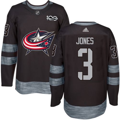 Blue Jackets #3 Seth Jones Black 1917-2017 100th Anniversary Stitched NHL Jersey