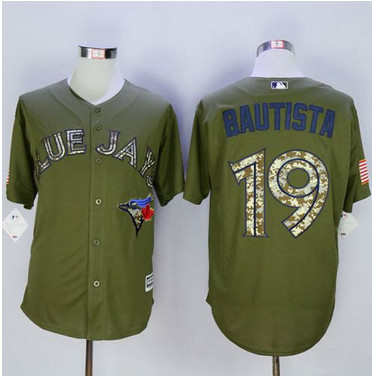 Blue Jays #19 Jose Bautista Green Camo New Cool Base Stitched MLB Jersey Blue Jays #19 Jose Bautista Green Camo New Cool Base Stitched MLB Jersey