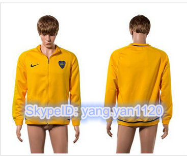 Boca Juniors Soccer Jackets Yellow