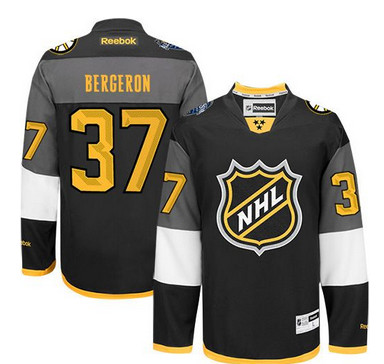 Boston Bruins #37 Patrice Bergeron Black 2016 All Star Stitched NHL Jersey
