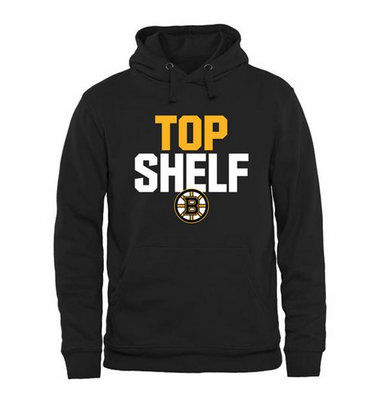 Boston Bruins Top Shelf Pullover Hoodie Black