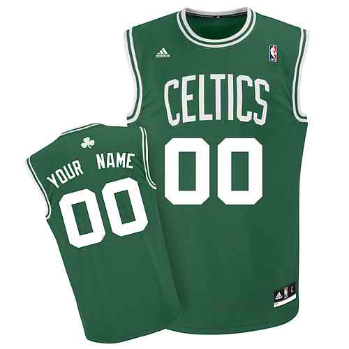 Boston Celtics Youth Custom Green White Number Jersey