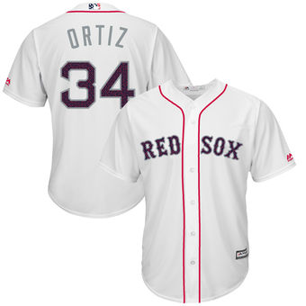 Boston Red Sox David Ortiz Majestic Fashion Stars & Stripes Cool Base Player Jersey - White Boston Red Sox David Ortiz Majestic Fashion Stars & Stripes Cool Base Player Jersey - White