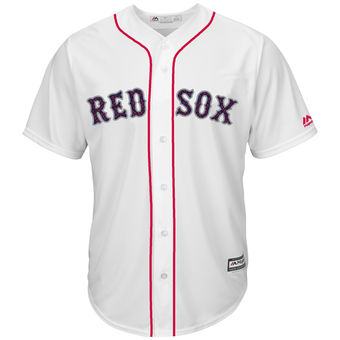 Boston Red Sox Majestic Fashion Stars & Stripes Cool Base Jersey - White