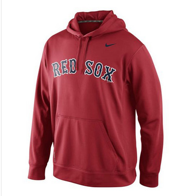 Boston Red Sox Nike Men's KO Wordmark Perfomance Red MLB Hoodie