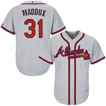 Braves #31 Greg Maddux Grey Cool Base Stitched Youth MLB Jersey Braves #31 Greg Maddux Grey Cool Base Stitched Youth MLB Jersey