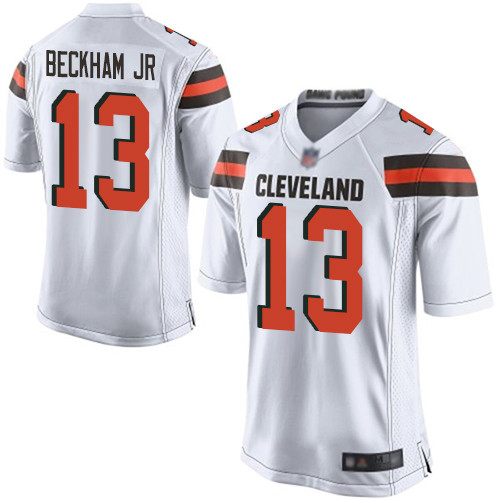 Browns #13 Odell Beckham Jr White Youth Stitched Football New Elite Jersey Browns #13 Odell Beckham Jr White Youth Stitched Football New Elite Jersey