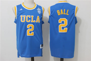 Bruins #2 Lonzo Ball Blue Basketball Stitched NCAA Jersey