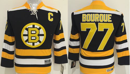 Bruins #77 Ray Bourque Black CCM Youth Stitched NHL Jersey Bruins #77 Ray Bourque Black CCM Youth Stitched NHL Jersey