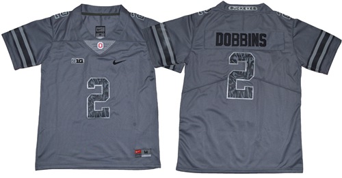Buckeyes #2 J.K. Dobbins Gray New Alternate Legend Limited Stitched Youth NCAA Jersey Buckeyes #2 J.K. Dobbins Gray New Alternate Legend Limited Stitched Youth NCAA Jersey