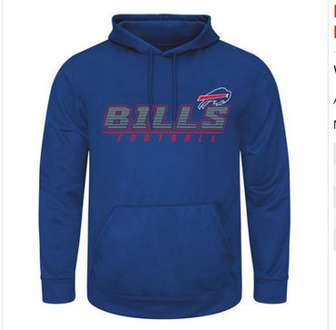 Buffalo Bills Majestic Punt Return Pullover Hoodie Royal