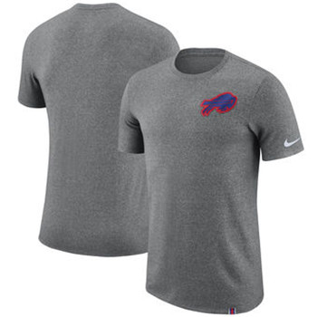 Buffalo Bills Nike Marled Patch T-Shirt - Heathered Gray