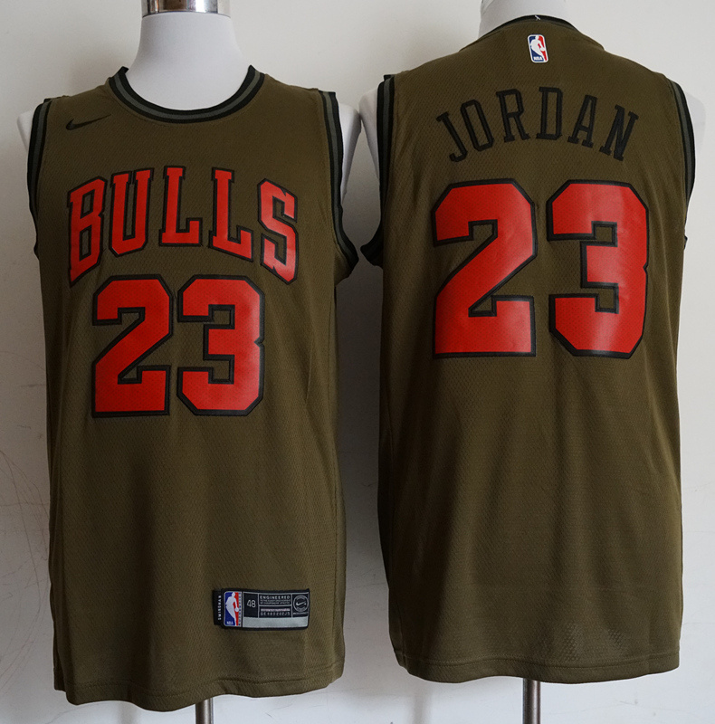 Bulls 23 Michael Jordan Olive Nike Swingman Jersey Bulls 23 Michael Jordan Olive Nike Swingman Jersey