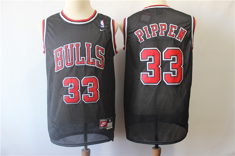 Bulls 33 Scottie Pippen Black Throwback Jersey Bulls 33 Scottie Pippen Black Throwback Jersey