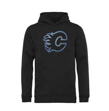 Calgary Flames Pond Hockey Pullover Hoodie Black