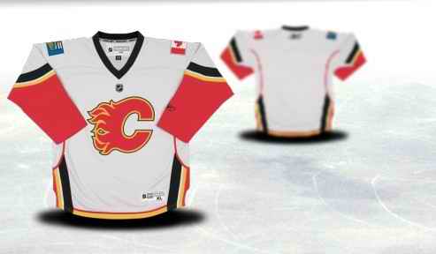 Calgary Flames Youth Customized White Jersey Calgary Flames Youth Customized White Jersey