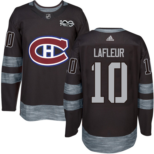 Canadiens #10 Guy Lafleur Black 1917-2017 100th Anniversary Stitched NHL Jersey Canadiens #10 Guy Lafleur Black 1917-2017 100th Anniversary Stitched NHL Jersey