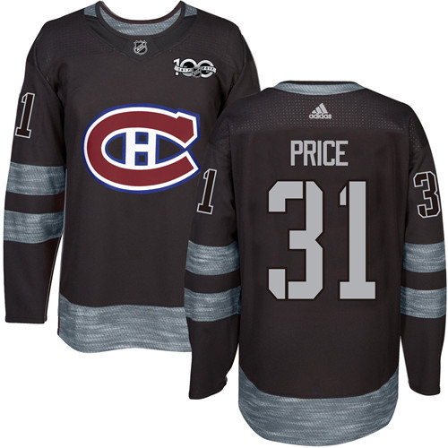 Canadiens #31 Carey Price Black 1917-2017 100th Anniversary Stitched NHL Jersey Canadiens #31 Carey Price Black 1917-2017 100th Anniversary Stitched NHL Jersey
