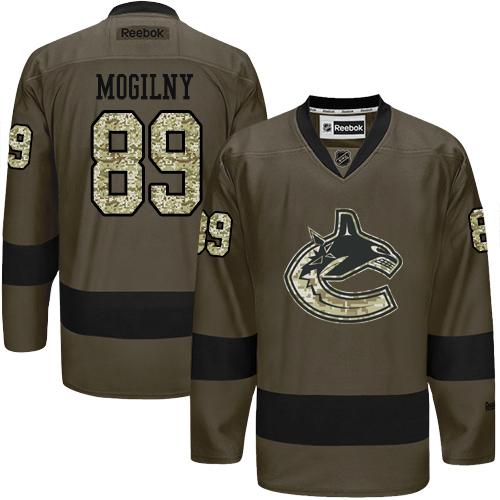 Canucks #89 Alexander Mogilny Green Salute to Service Stitched NHL Jersey Canucks #89 Alexander Mogilny Green Salute to Service Stitched NHL Jersey