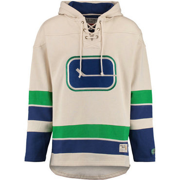 Canucks Cream Men's Customized All Stitched Sweatshirt Canucks Cream Men's Customized All Stitched Sweatshirt