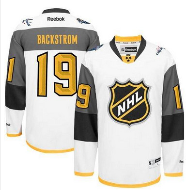 Capitals #19 Nicklas Backstrom White 2016 All Star Stitched NHL Jersey