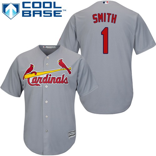 Cardinals #1 Ozzie Smith Grey Cool Base Stitched Youth MLB Jersey Cardinals #1 Ozzie Smith Grey Cool Base Stitched Youth MLB Jersey