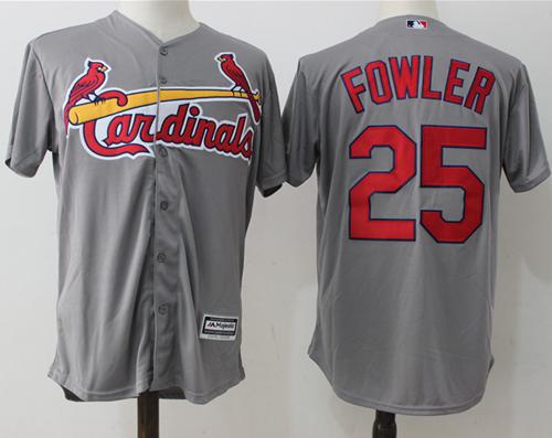 Cardinals #25 Dexter Fowler Grey New Cool Base Stitched MLB Jersey Cardinals #25 Dexter Fowler Grey New Cool Base Stitched MLB Jersey