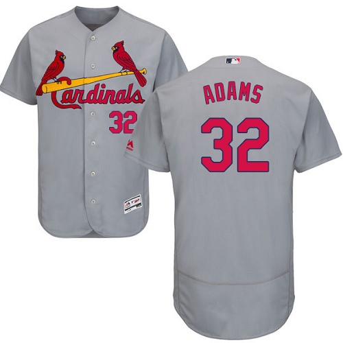 Cardinals #32 Matt Adams Grey Flexbase Authentic Collection Stitched MLB Jersey