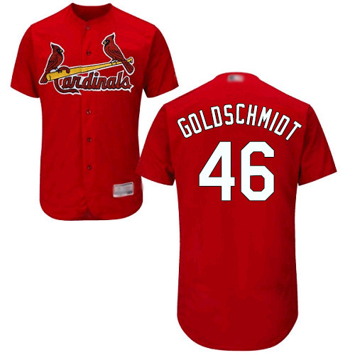 Cardinals #46 Paul Goldschmidt Red Flexbase Authentic Collection Stitched Baseball Jersey Cardinals #46 Paul Goldschmidt Red Flexbase Authentic Collection Stitched Baseball Jersey