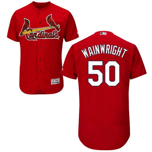 Cardinals #50 Adam Wainwright Red Flexbase Authentic Collection Stitched MLB Jersey Cardinals #50 Adam Wainwright Red Flexbase Authentic Collection Stitched MLB Jersey