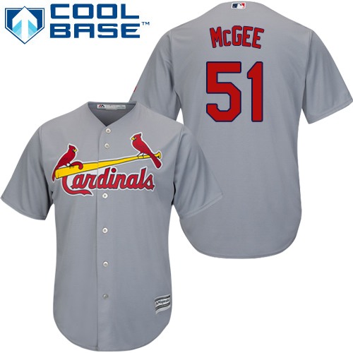 Cardinals #51 Willie McGee Grey Cool Base Stitched Youth MLB Jersey Cardinals #51 Willie McGee Grey Cool Base Stitched Youth MLB Jersey