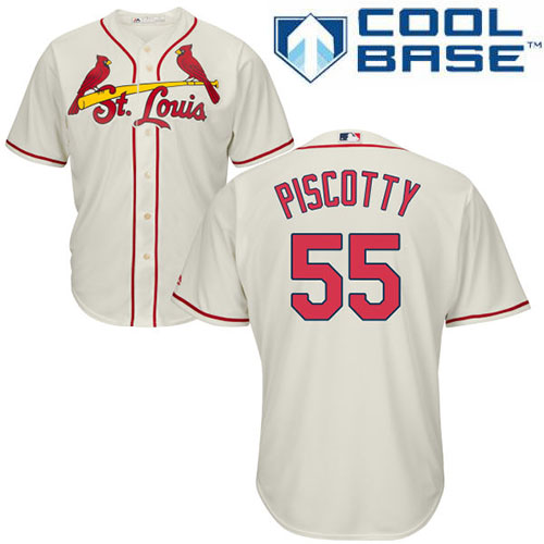 Cardinals #55 Stephen Piscotty Cream Cool Base Stitched Youth MLB Jersey Cardinals #55 Stephen Piscotty Cream Cool Base Stitched Youth MLB Jersey