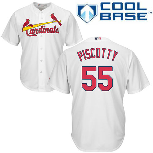 Cardinals #55 Stephen Piscotty White Cool Base Stitched Youth MLB Jersey Cardinals #55 Stephen Piscotty White Cool Base Stitched Youth MLB Jersey