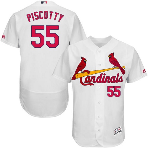 Cardinals #55 Stephen Piscotty White Flexbase Authentic Collection Stitched MLB Jersey Cardinals #55 Stephen Piscotty White Flexbase Authentic Collection Stitched MLB Jersey