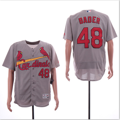 Cardinals 48 Harrison Bader Gray Flexbase Jersey Cardinals 48 Harrison Bader Gray Flexbase Jersey