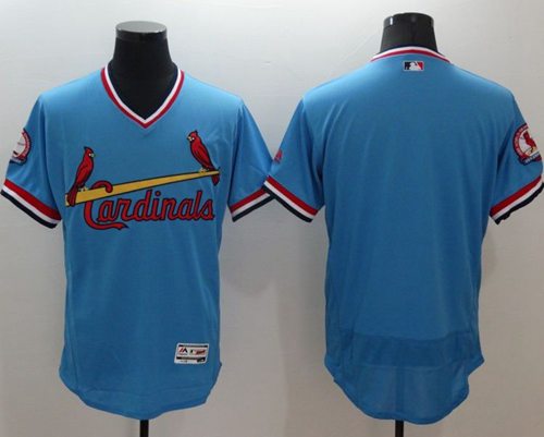 Cardinals Blank Light Blue Flexbase Authentic Collection Cooperstown Stitched MLB Jersey Cardinals Blank Light Blue Flexbase Authentic Collection Cooperstown Stitched MLB Jersey