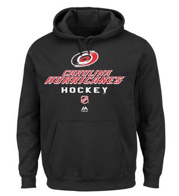 Carolina Hurricanes Majestic Critical Victory Pullover Hoodie Sweatshirt Black