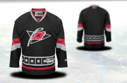 Carolina Hurricanes Men Customized Black Third Jersey