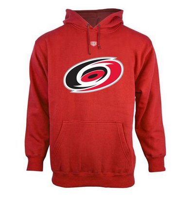 Carolina Hurricanes Old Time Hockey Big Logo with Crest Pullover Hoodie Red