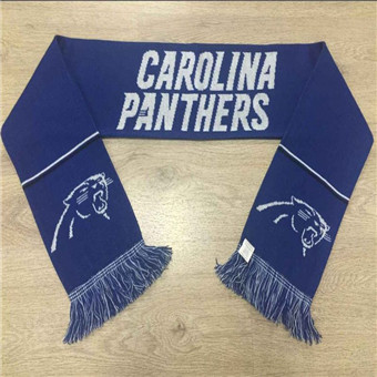 Carolina Panthers Blue Metallic Thread Scarf -1
