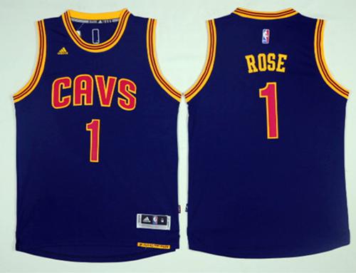 Cavaliers #1 Derrick Rose Navy Blue Alternate Stitched NBA Jersey Cavaliers #1 Derrick Rose Navy Blue Alternate Stitched NBA Jersey
