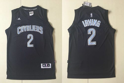 Cavaliers #2 Kyrie Irving Black Diamond Fashion Stitched NBA Jersey Cavaliers #2 Kyrie Irving Black Diamond Fashion Stitched NBA Jersey