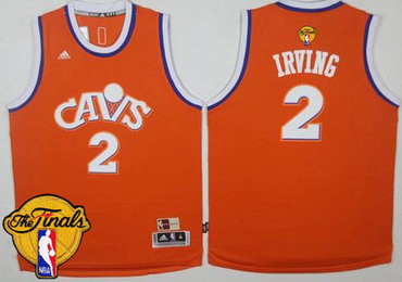 Cavaliers #2 Kyrie Irving Orange CAVS Throwback The Finals Patch Stitched NBA Jersey Cavaliers #2 Kyrie Irving Orange CAVS Throwback The Finals Patch Stitched NBA Jersey