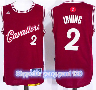 Cavaliers #2 Kyrie Irving Red 2015-2016 Christmas Day Stitched NBA Jersey